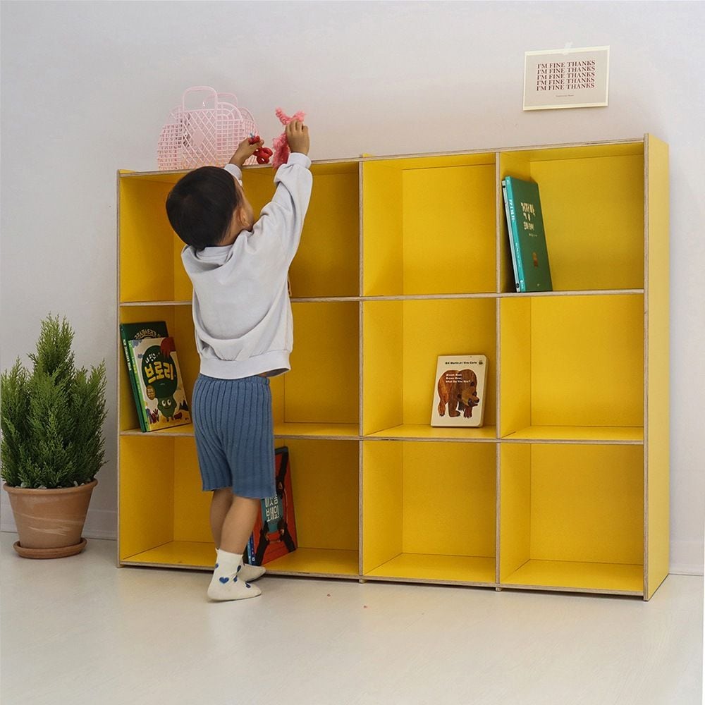 tambourine house BOOK SHELVES 4X3［12色］ ベージュ オレンジ ピンク