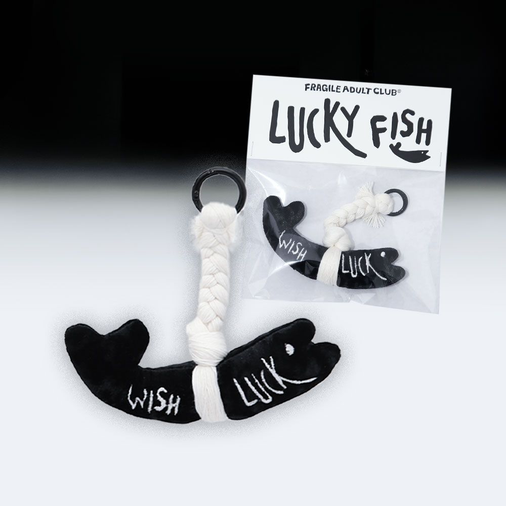 LOFA Seoul 【Fragile Adult Club】LUCKY FISH キーリング ブラック