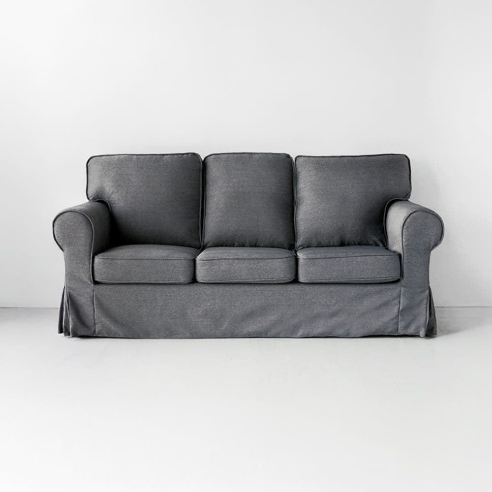 IKEA 2人掛けソファ グレー エークトルプ EKTORP エークトルプ 2人掛けソファ, カルルスホヴ ベージュ/マルチ