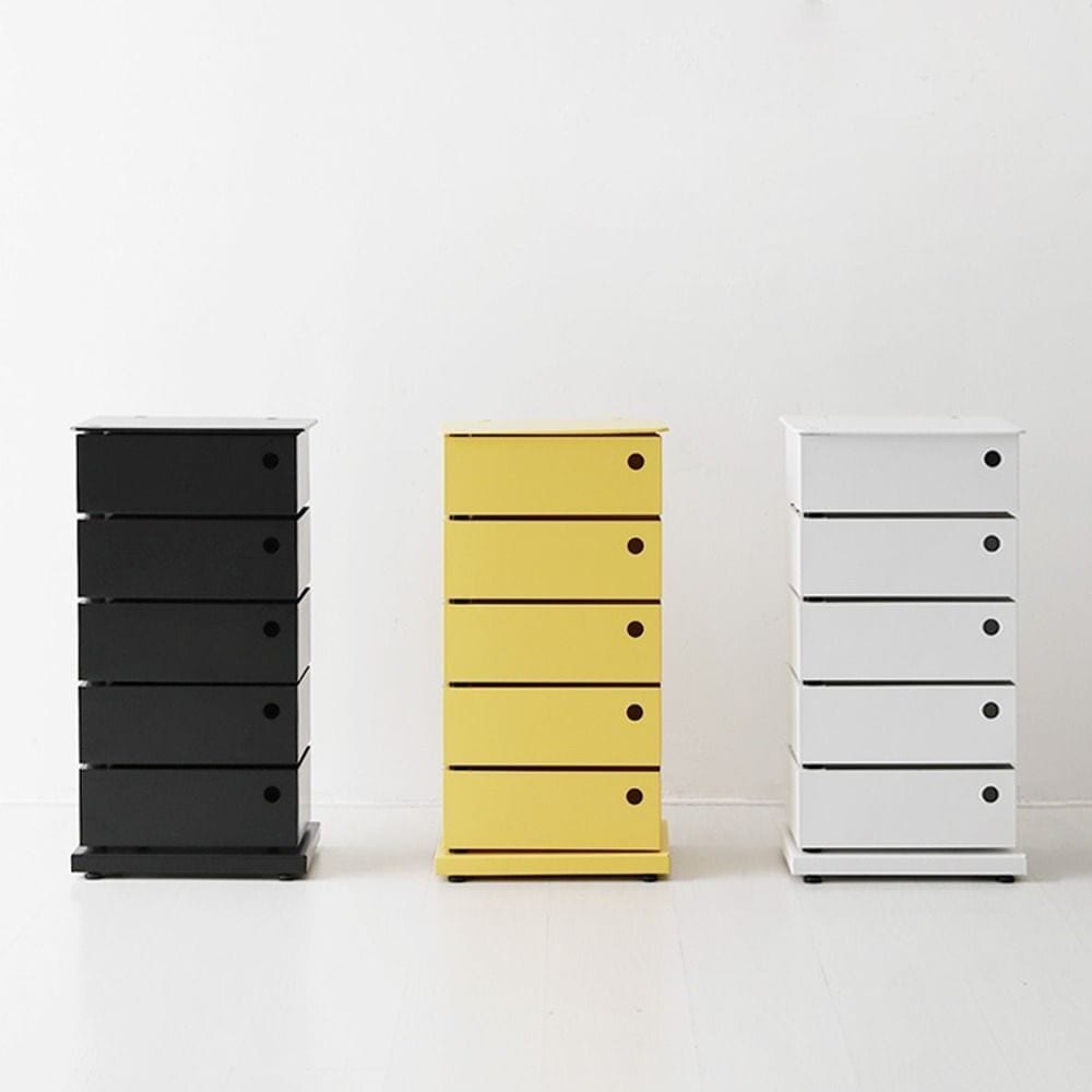 MARKET B ROTY 回転式 チェスト 5段［6色］ ピンク イエロー ブルー