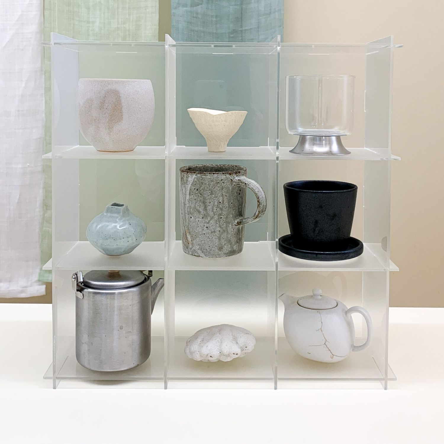 life&COLLECT カップ収納ラック SOYO9 ホワイト プラスチック 高さ