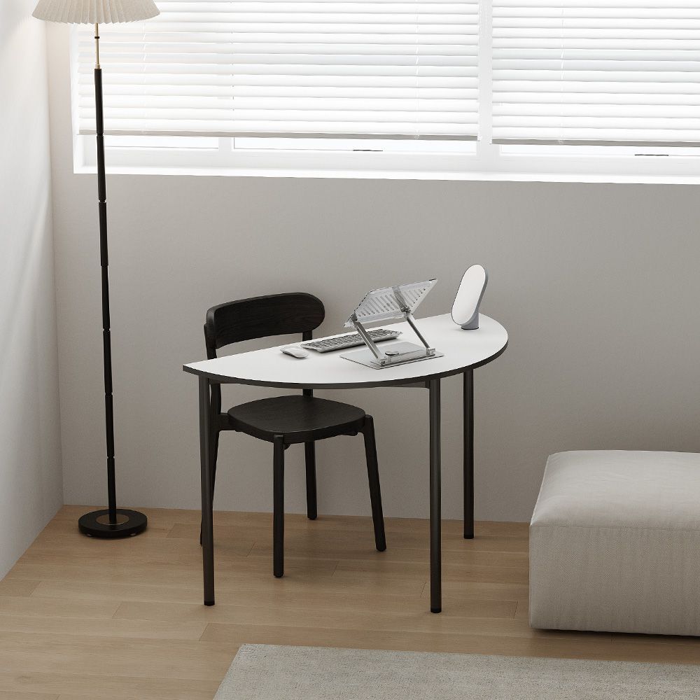 SOFSYS POINT HALF 半円テーブル［2色］ ホワイト 加工木材 高さ 75cm