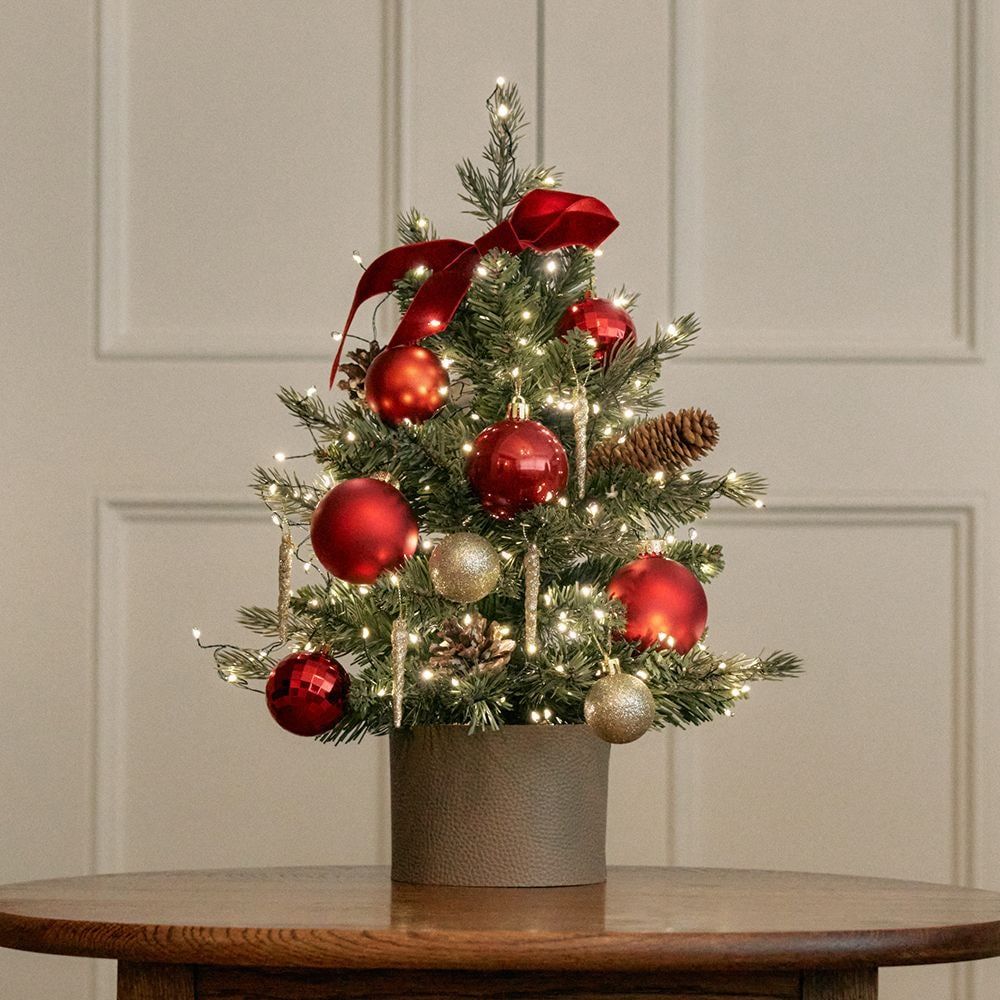 クリスマスツリー ワインレッド 蓄光レジン