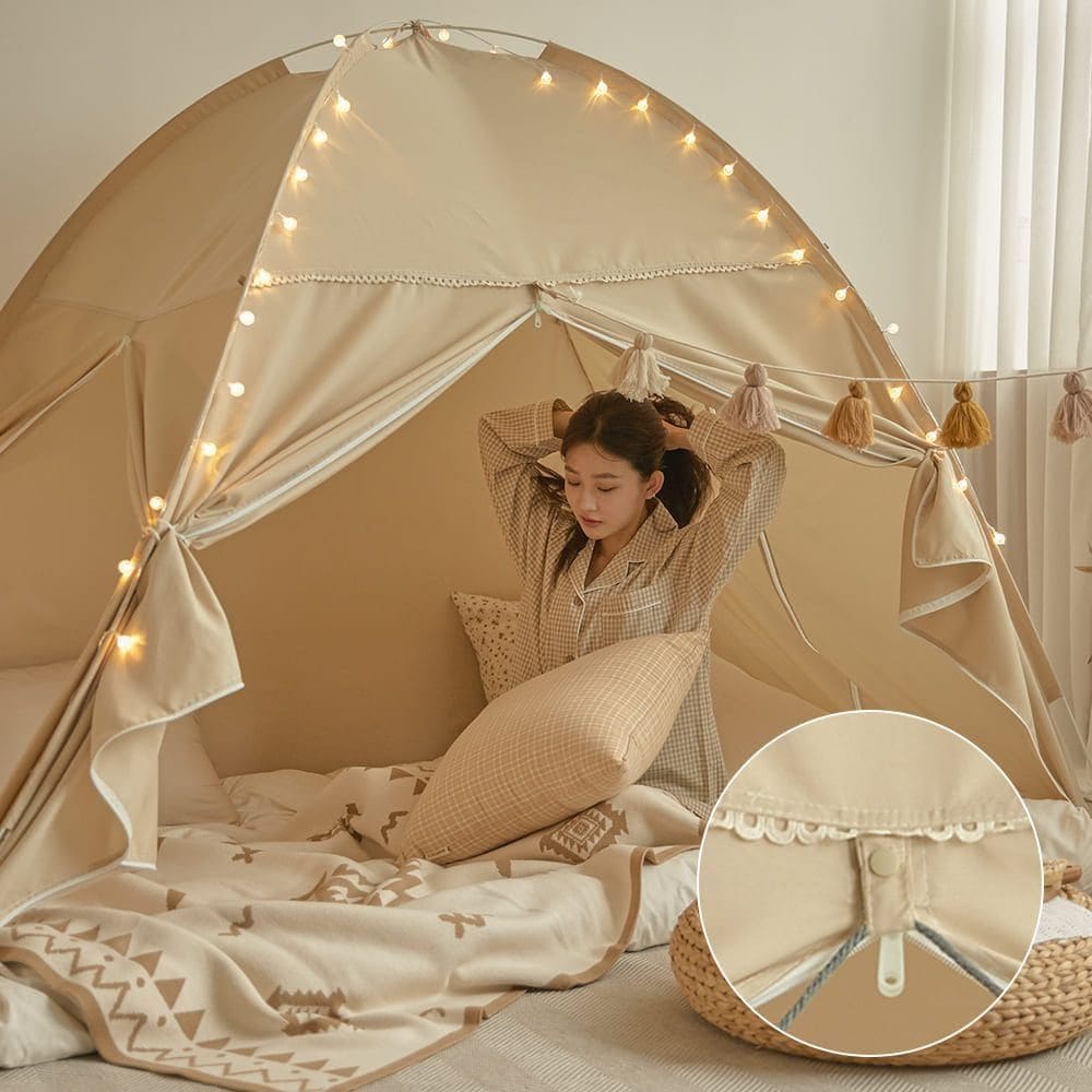 BEBEDECO Berry レース ワンタッチ 暖房テント［2色・3サイズ