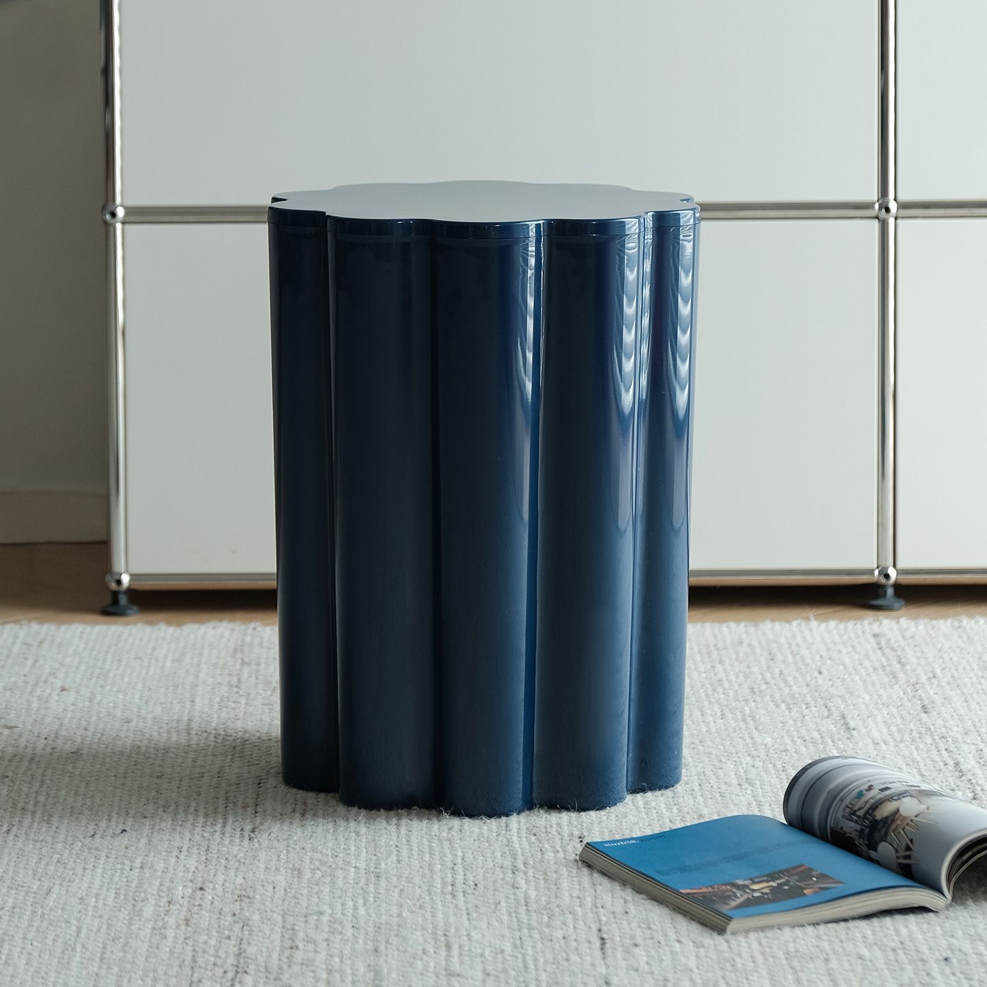 BESTLIVING Bloom 収納 スツール［3色］ ネイビー ホワイト オレンジ