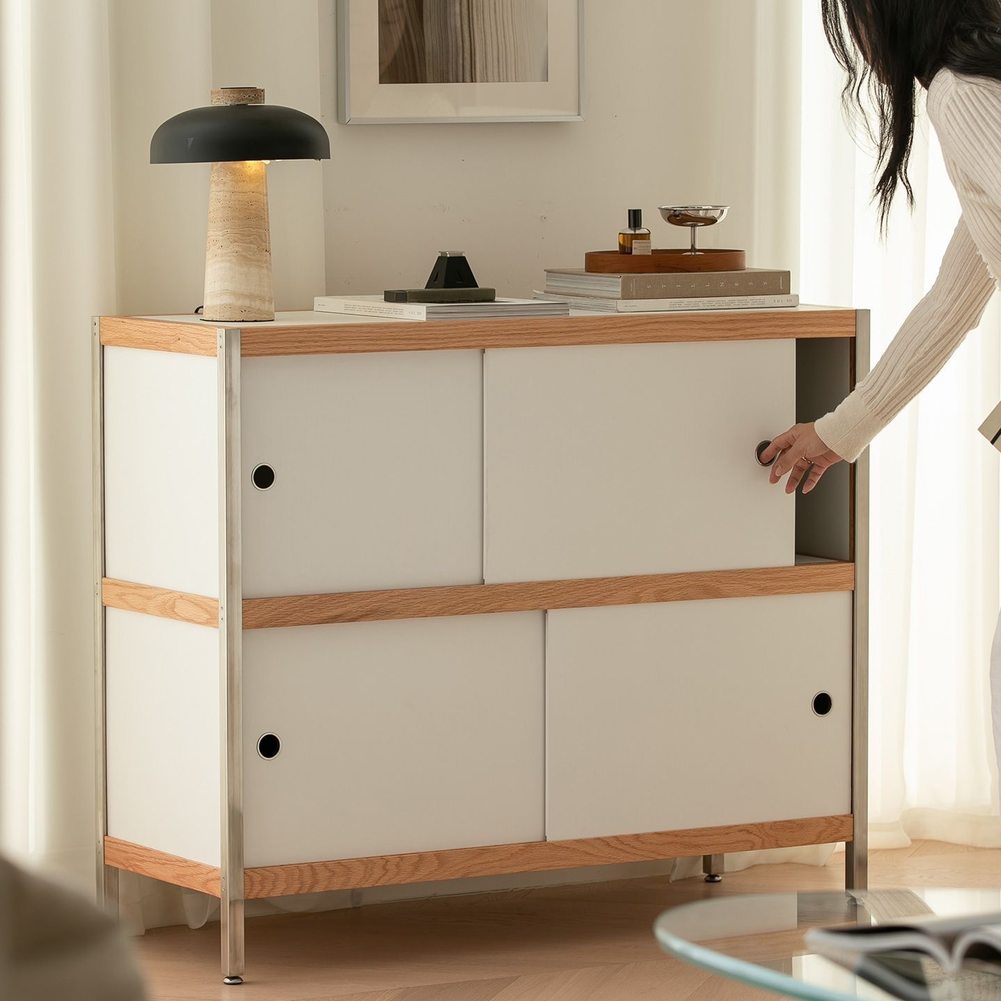 IKEA EKET エーケト キャビネットコンビネーション 脚付き | Push-Open