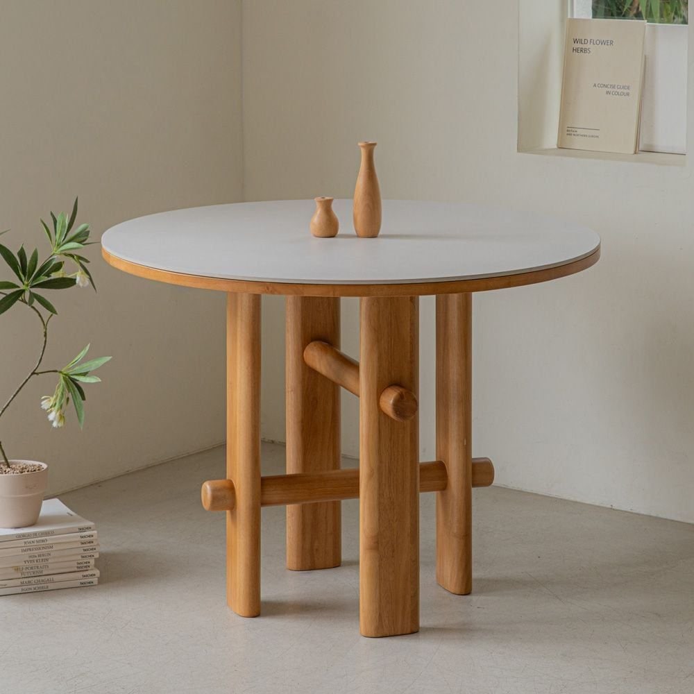 woodray 半円形　テーブル woodray ソノ ホワイト 半楕円テーブル 120cm | ダイニングテーブル