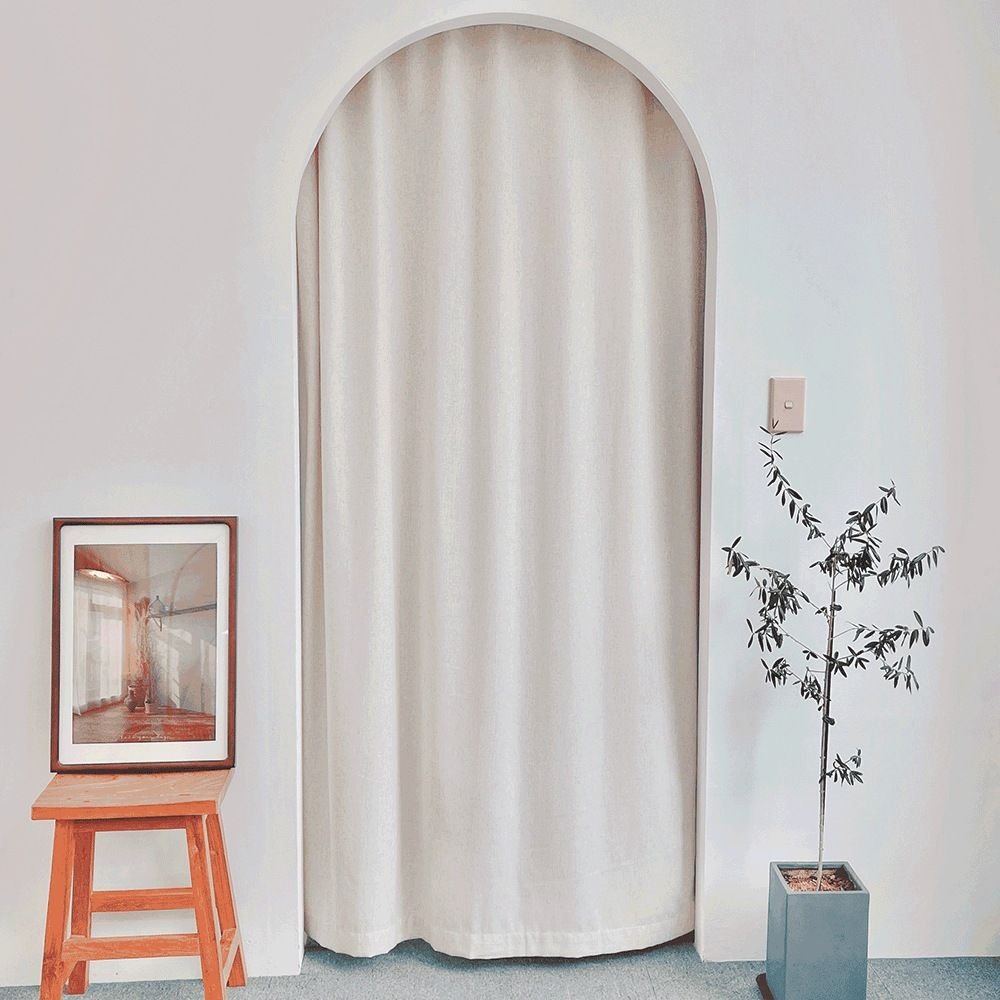 Sarah Haus LINEN 目隠しカーテン［2色・3サイズ］ ベージュ ホワイト