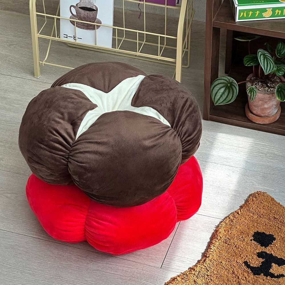 220VSHOP 野菜型クッション［2種］ レッド ブラウン サイズ（横） 40cm