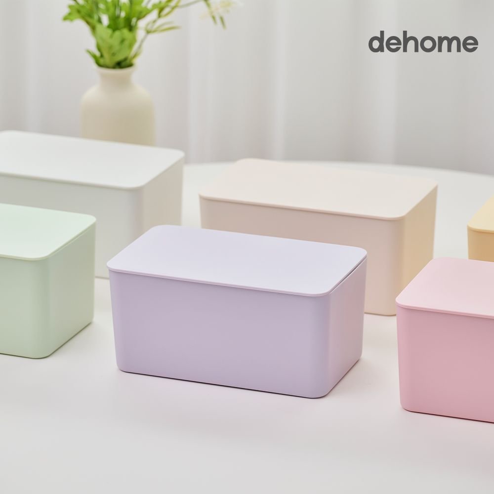 dehome ウェットティッシュ ケース［5色・2サイズ］ パープル ベージュ