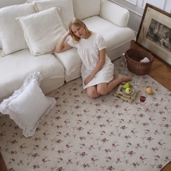 ohouse The Frigg ラグ カーペット　花 ラグ Veil Floral 150×200cm The Frigg| Ohouse(オーハウス)
