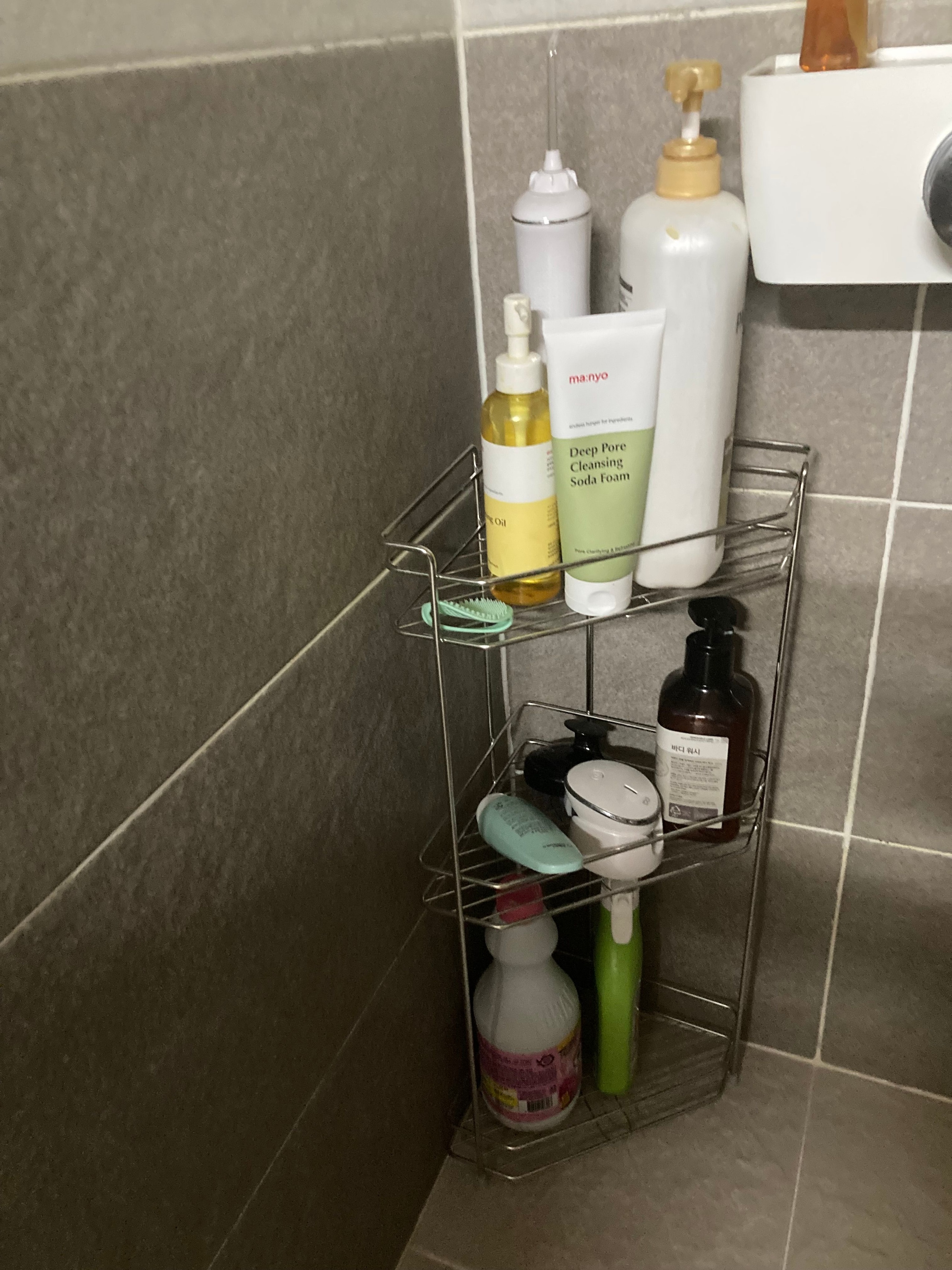 3-Tier Stainless Steel Bathroom Corner Shelf user photo