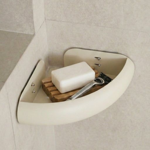 No-Drill Aluminum Bathroom Corner Shelf user photo