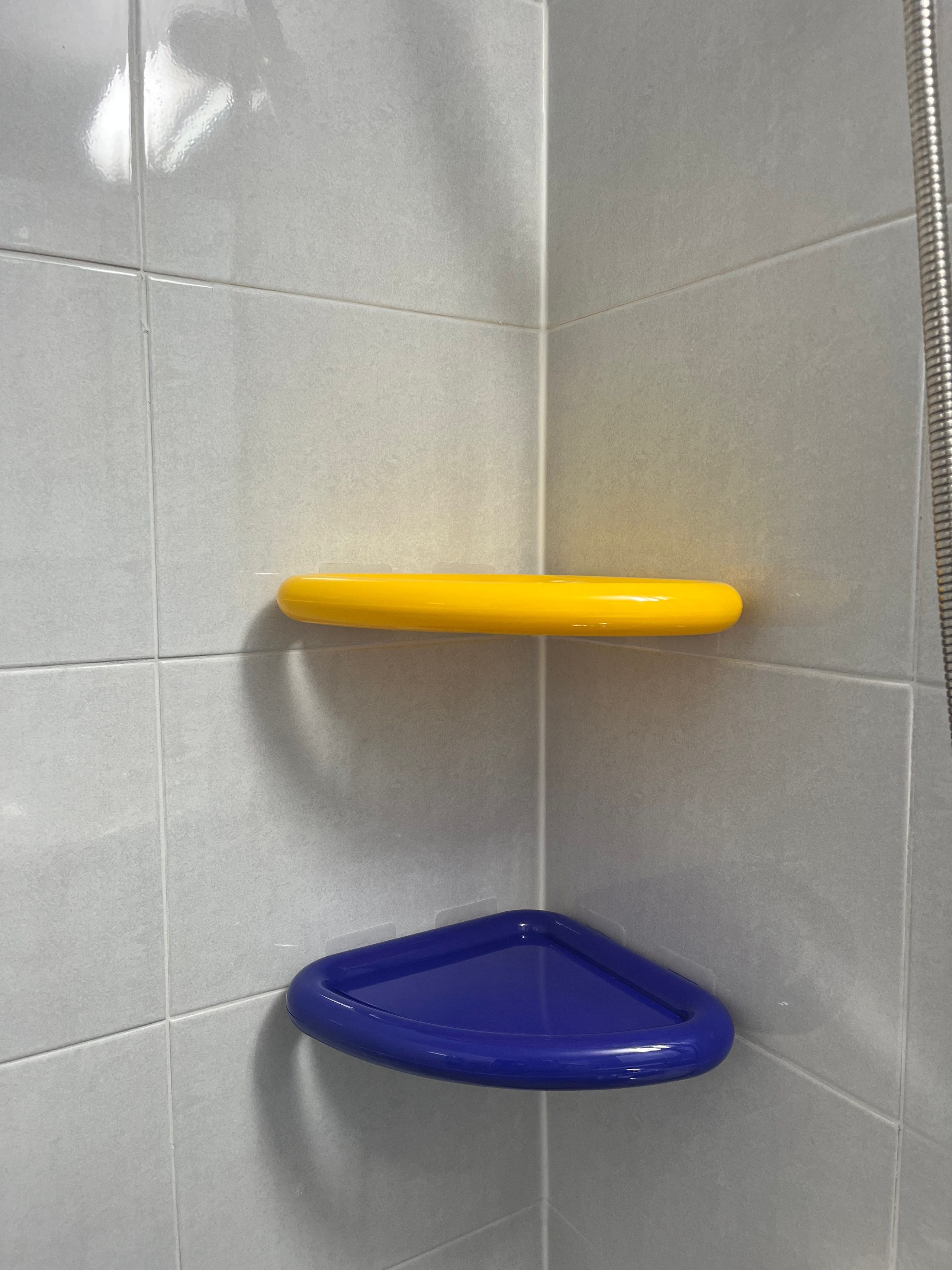 No-Drill Colorful Corner Shelf user photo