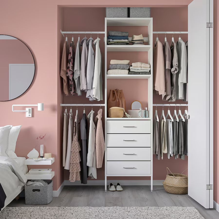 IKEA AURDAL Wardrobe Combination | Adjustable Shelves Modular